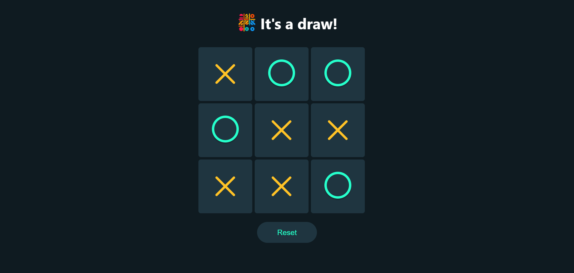 TicTacToe draw